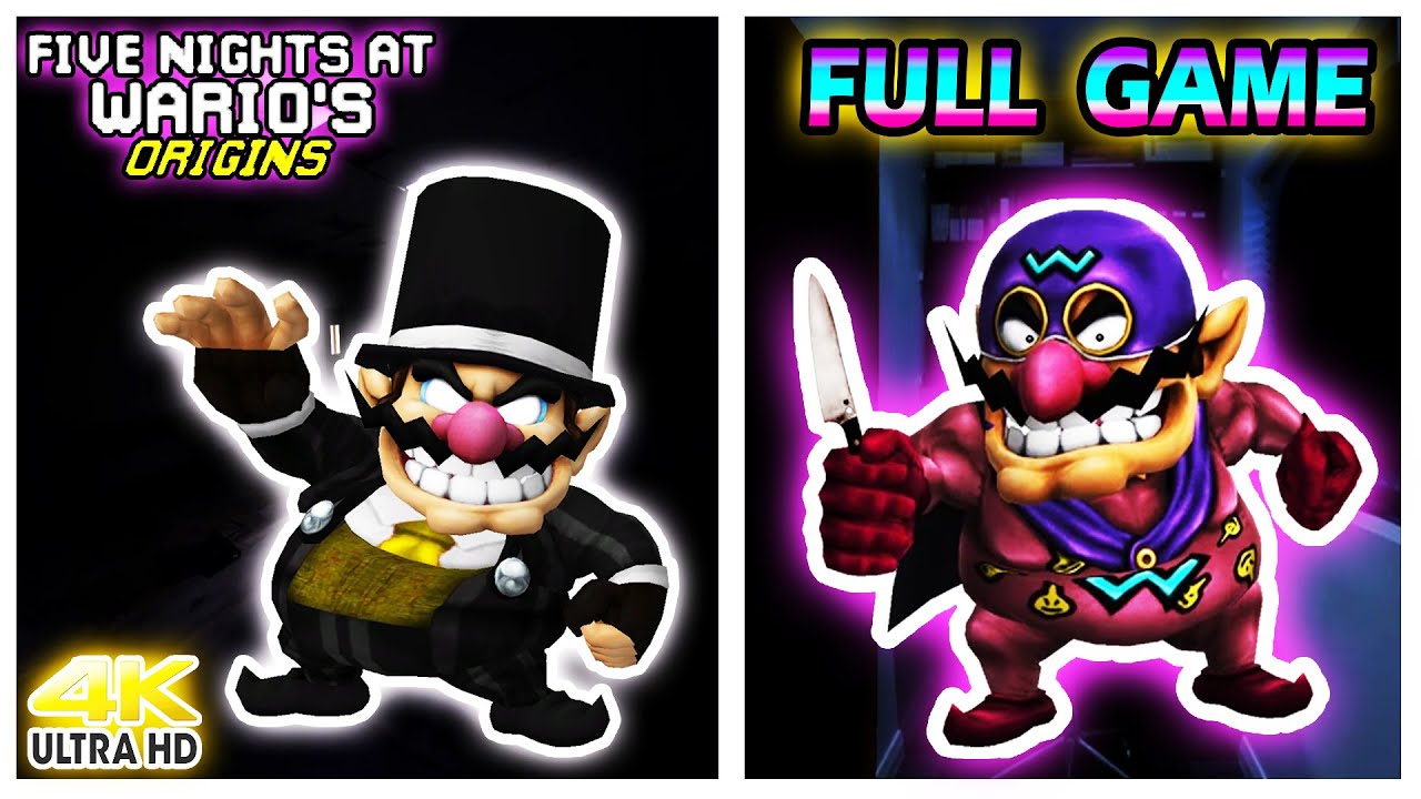 Five Nights at Wario's: Origins (Original Version) - 100% Full Walkthrough Gameplay (All Nights)