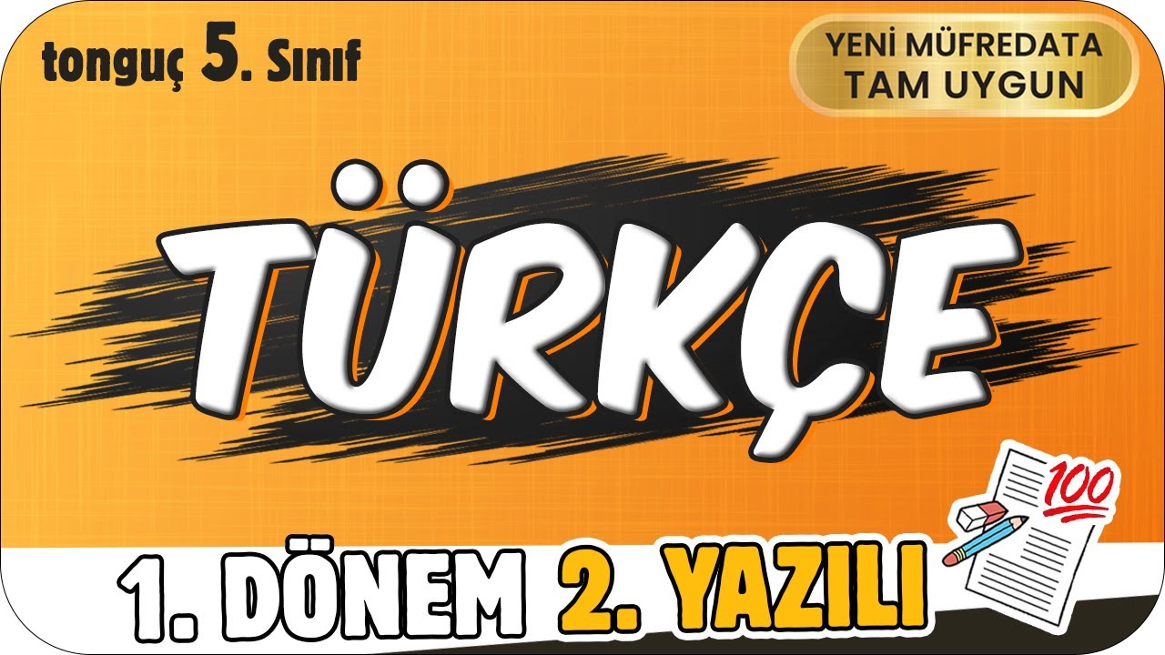 5.Sınıf Türkçe 1.Dönem 2.Yazılıya Hazırlık 📑 
