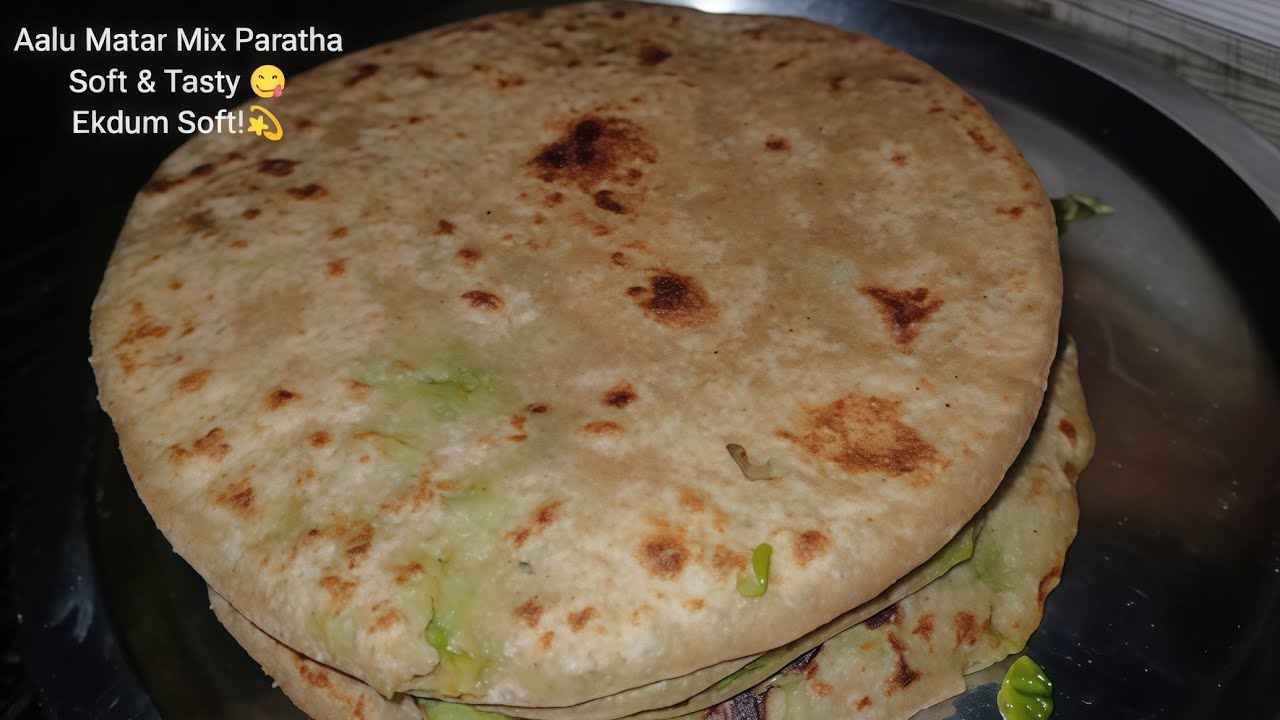 Aalu Matar Mix Paratha Recipe😋 | हरी मटर आलू का पराठा l Soft & Tasty aalu mater stuffed paratha✌️