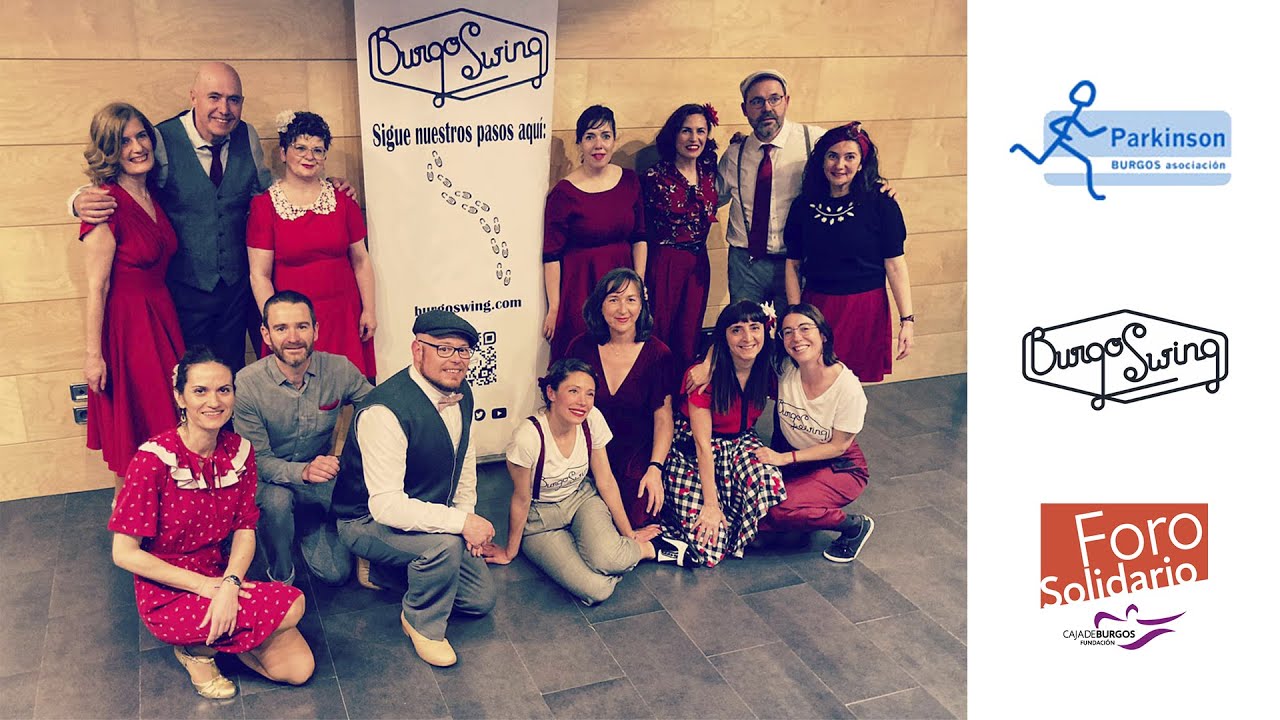 Bailando Swing en Burgos. Actuación de la Asociación BurgoSwing para Parkinson Burgos
