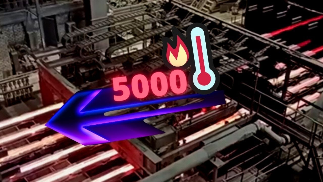 GREAT DANGER!!! Ingots of steel are driven and cut by special machines