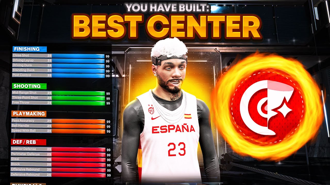 BEST CURRENT GEN CENTER BUILD IN NBA 2K23 SEASON 2! 6'11 + 81 3PT + CONTACT DUNKS! BIG MAN BUILD!