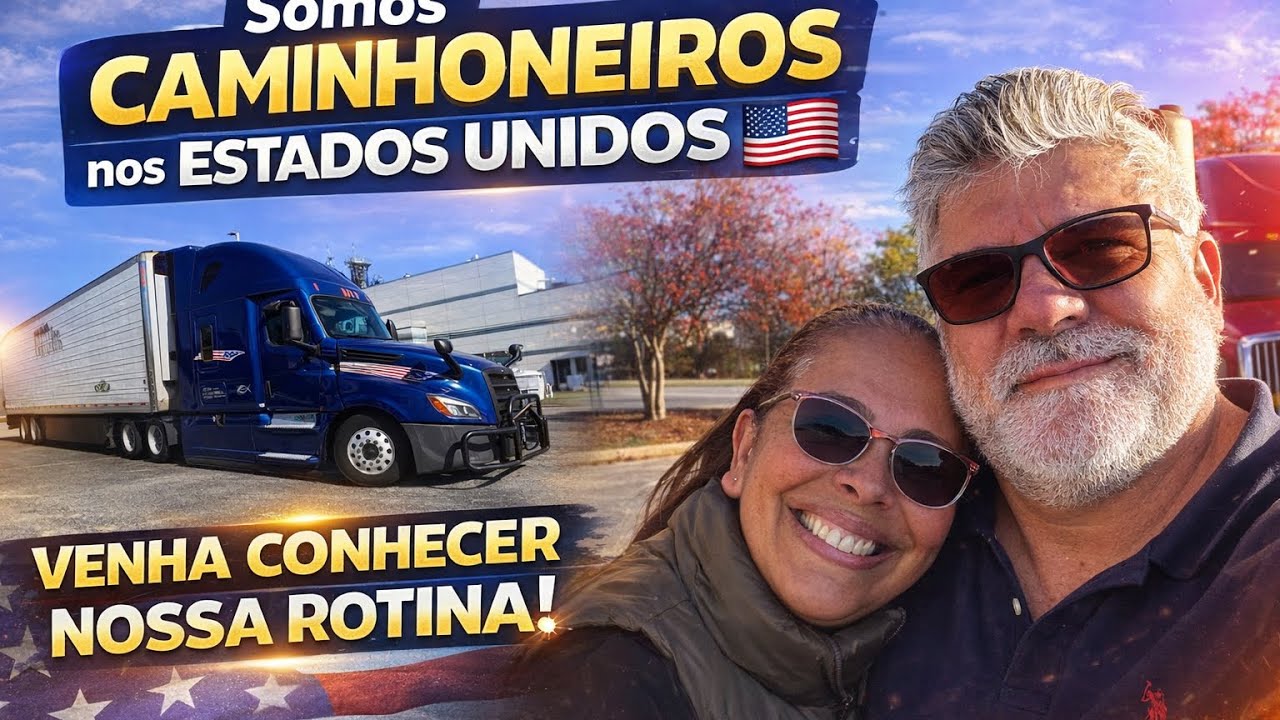 SOMOS CAMINHONEIROS NOS ESTADOS UNIDOS 🇺🇸 VENHA CONHECER NOSSA ROTINA🚛🇺🇸
