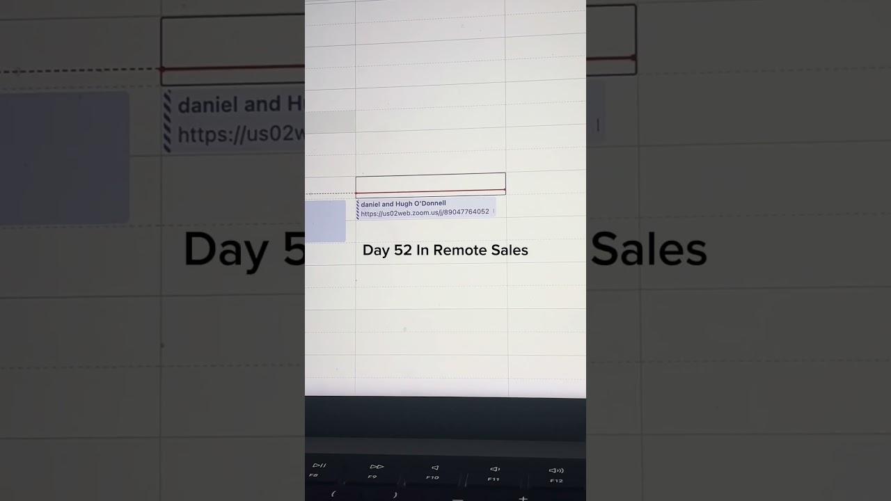 Remote sales day in the life 