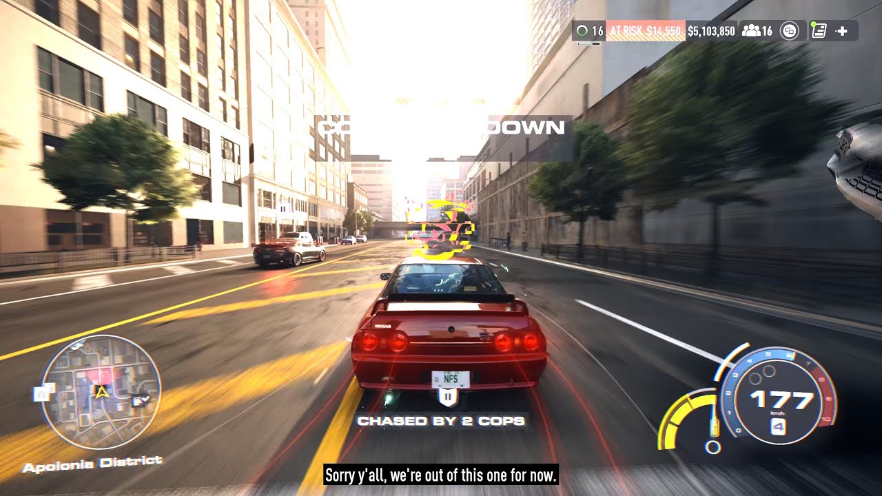 Intense 5 Star Wanted Cop Chase | Need For Speed Unbound| Gameplay 2K