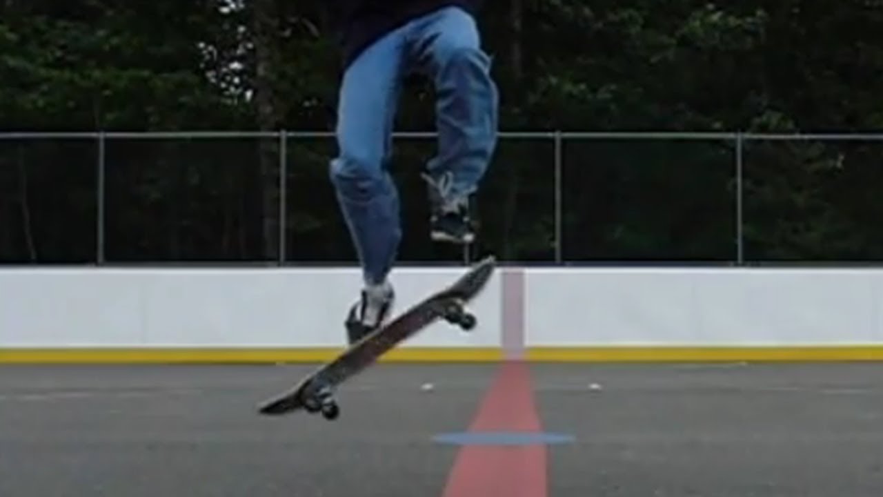 Ollie Late Back Foot Flip - Super Slow Motion