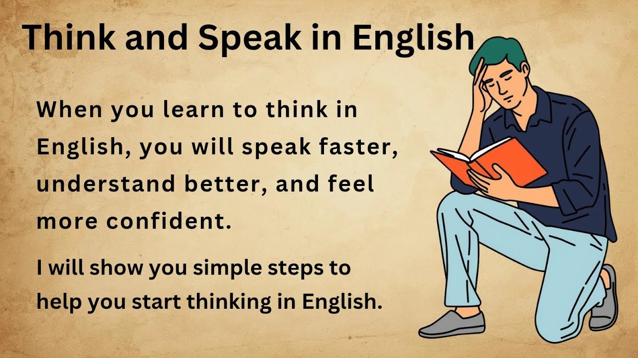 Think and Speak in English  Learn and Think English Stop translating in your head
