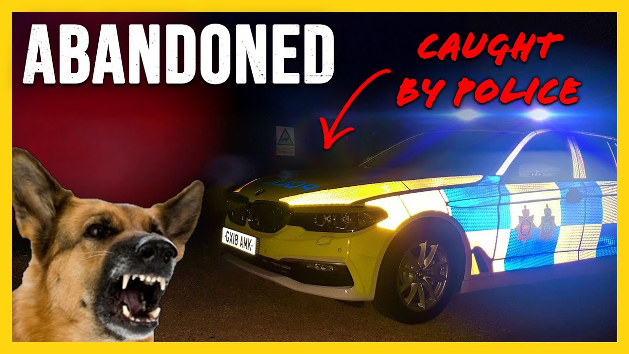 NEARLY ARRESTED! | Caught in Abandoned Building by Police Dogs!