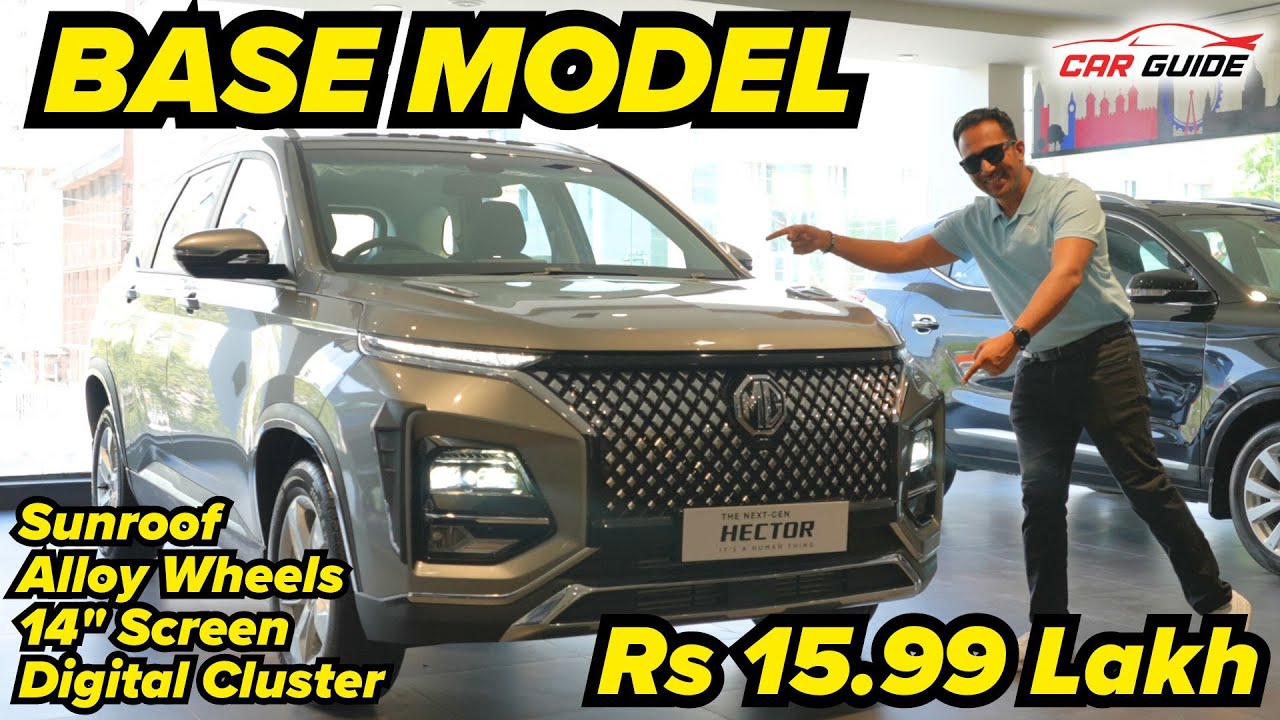 2024 MG Hector Shine Pro Base Variant | Sunroof + Alloys + Touchscreen | Tata Harrier Petrol Rival 🔥