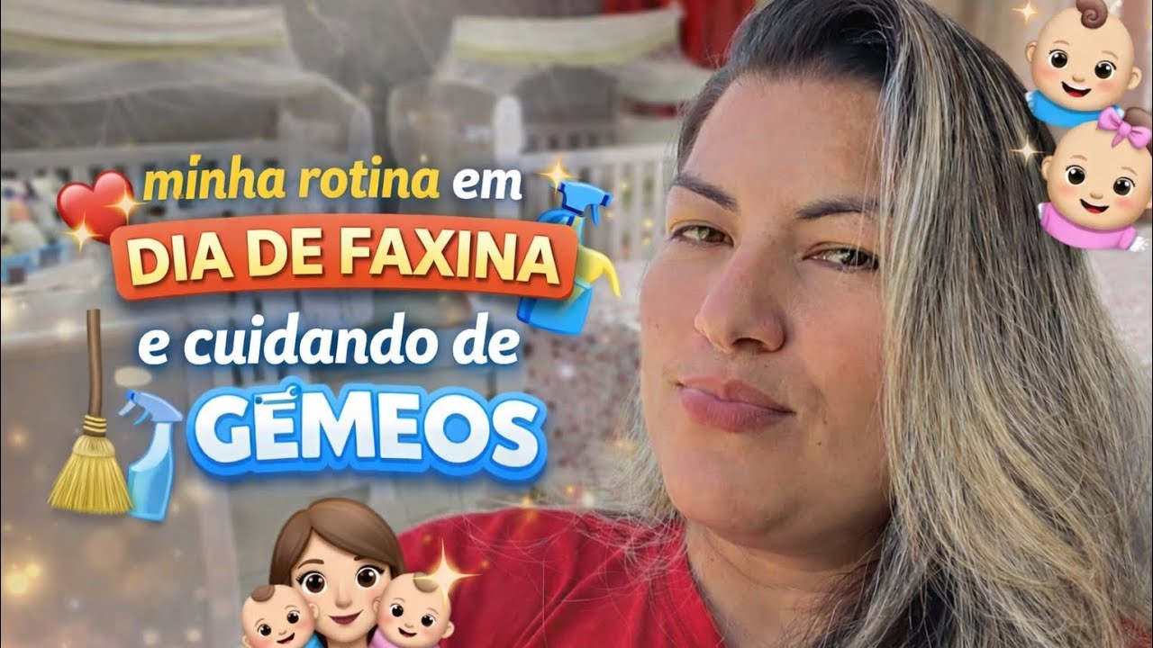 Como é Cuidar de Gêmeos e Ainda Fazer Faxina? 😅🧼