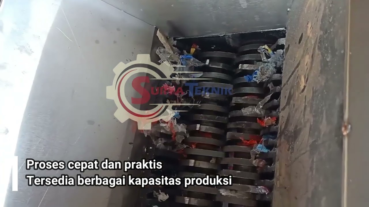 Mesin Shredder Sampah | Mesin Penghancur Segala Jenis Limbah