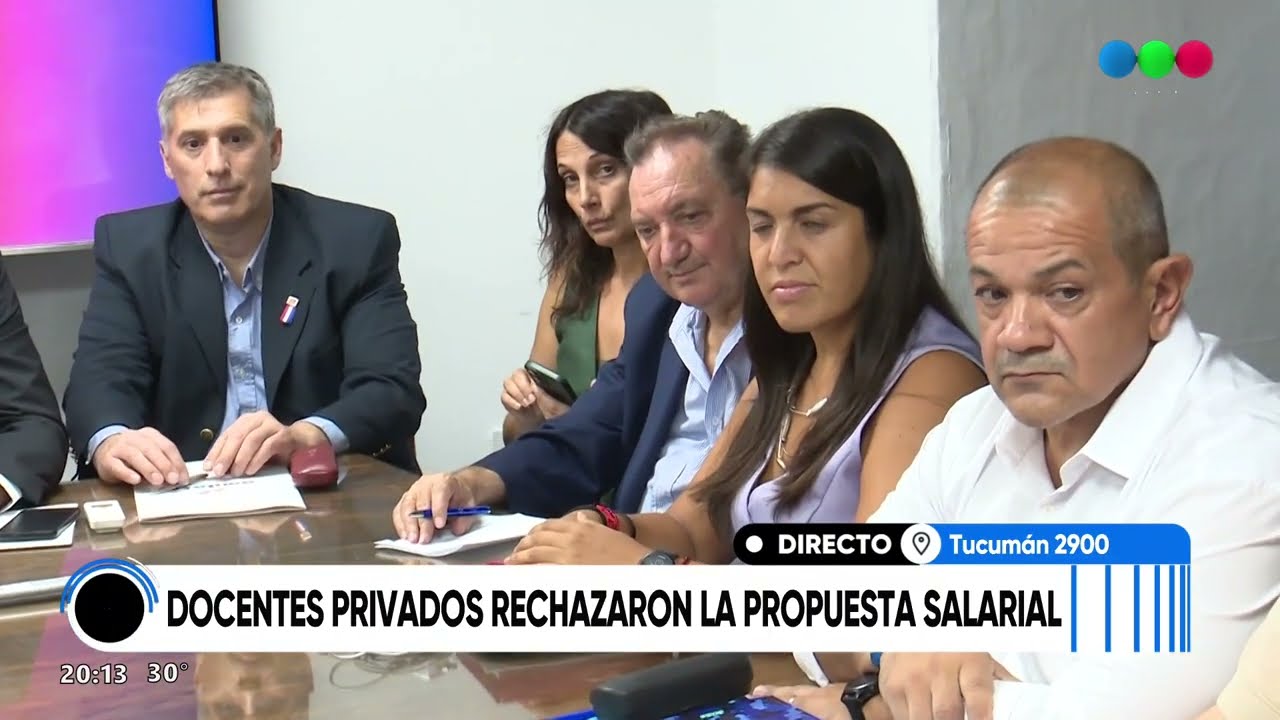 Paritarias: Docentes privados rechazaron la oferta salarial