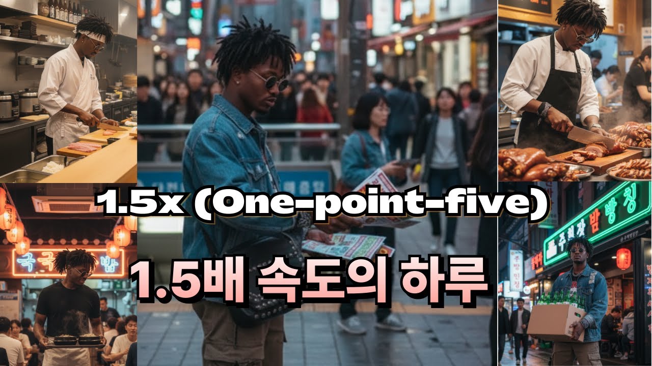 [1.5배속의 하루 (One-point-five)] 1.5배속으로 달리는 세상 속에서 살아남는 법, 멈추는 법을 잊어버린 채 1.5배속으로 뒤쫓는 하루