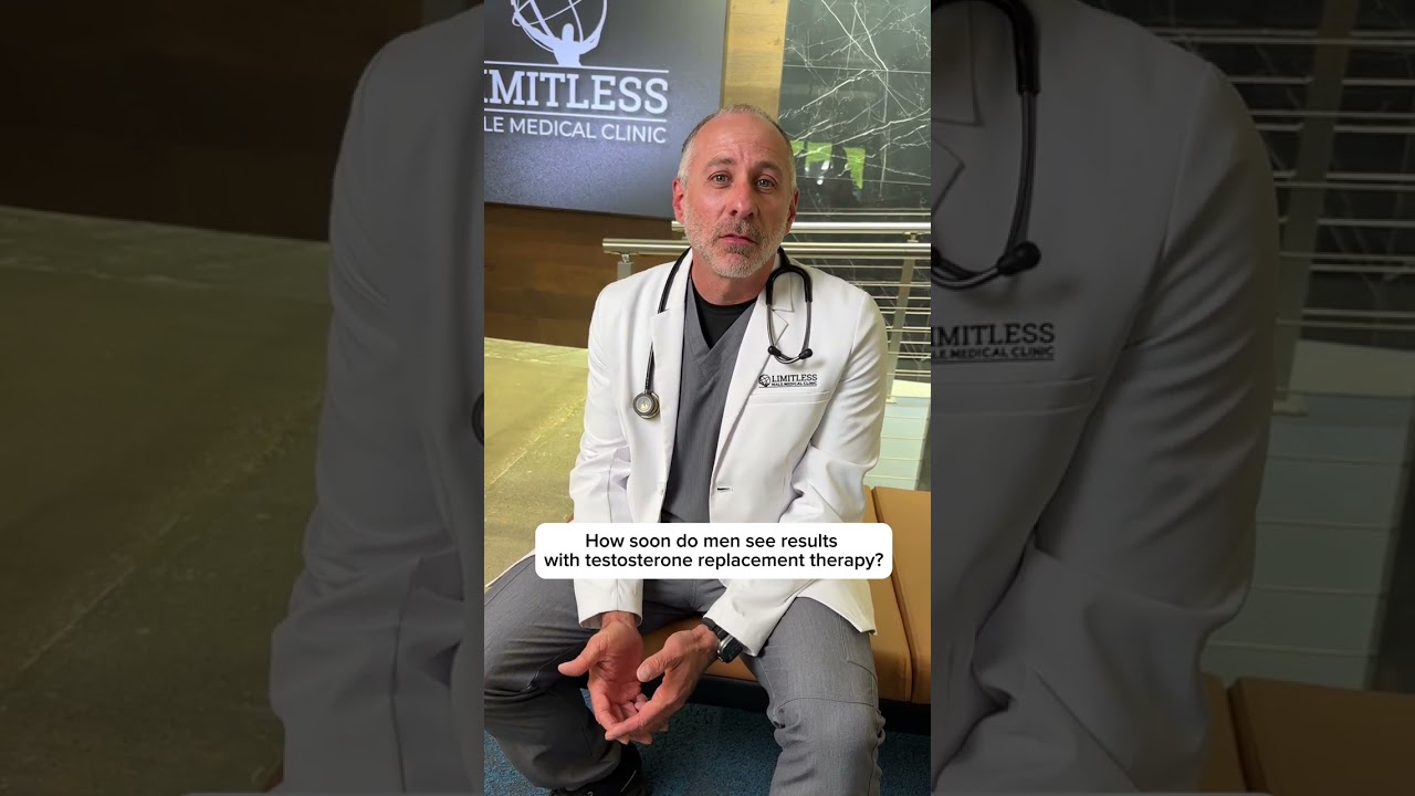 How soon do men see results with testosterone replacement therapy?