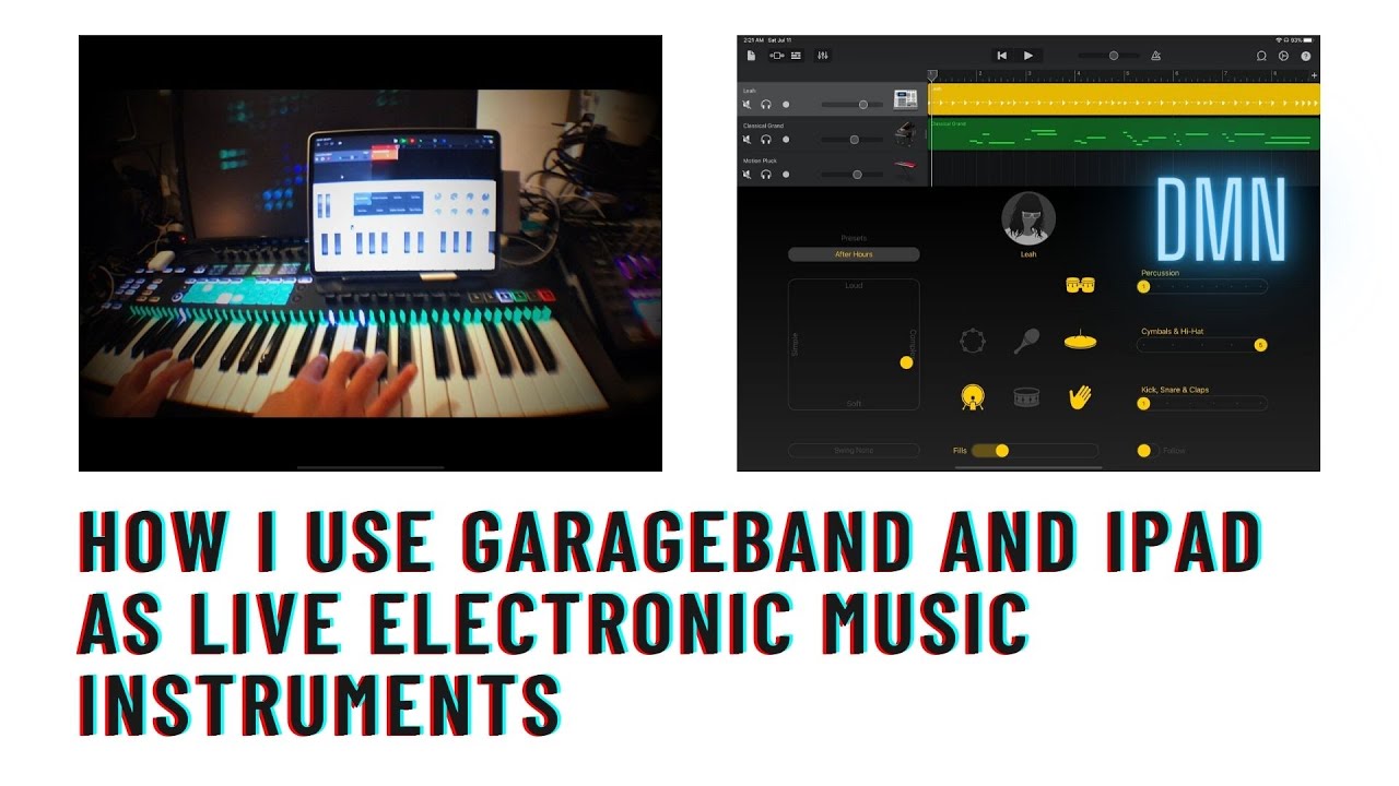 How I Use GarageBand and IPad as Live Electronic Music Instruments