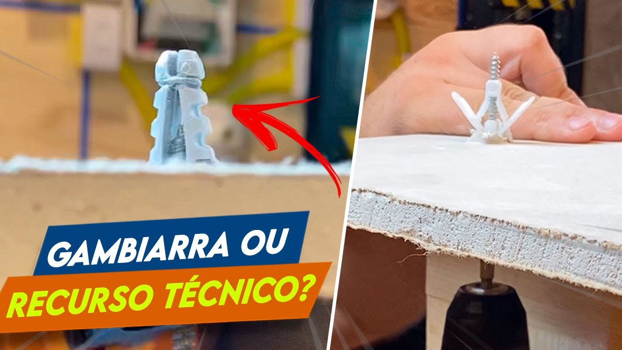 😆 Gambiarra MASTER: BUCHA CASEIRA para USAR no GESSO!!!