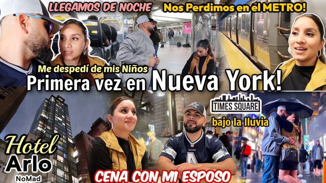 Nos Fuimos SOLOS de Viaje a NUEVA YORK por PRIMA VEZ🥰|nos PERDIMOS en el METRO😱Visitamos TIME SQUARE