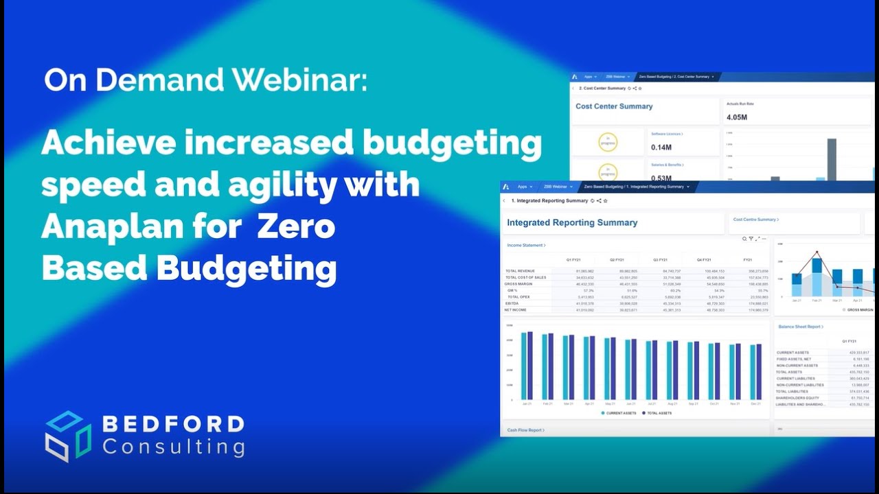 On Demand Webinar: Achieve increased budgeting speed & agility with Anaplan for Zero Based Budgeting