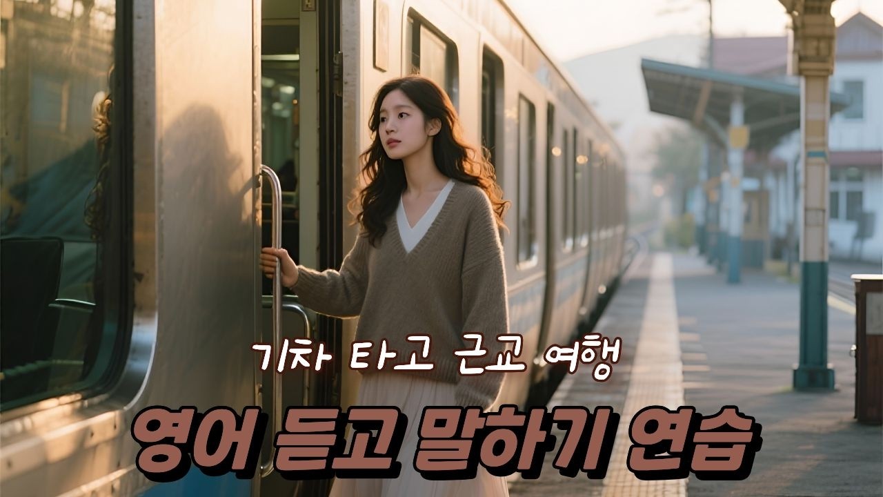 [중간 광고 없음]  여행 스토리 예문을 통해 내가 말하듯 익히세요 10편: 기차 타고 근교 여행 (A2 후반~B1 초입 수준)│영어말하기│학습자료│연습자료│일상영어│영어듣기