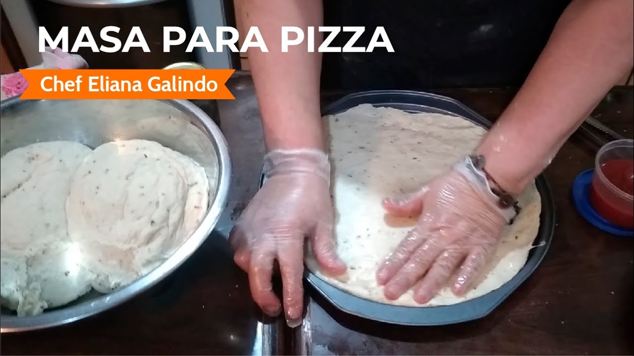 MASA PARA PIZZAS CASERA con aceite de oliva y orégano