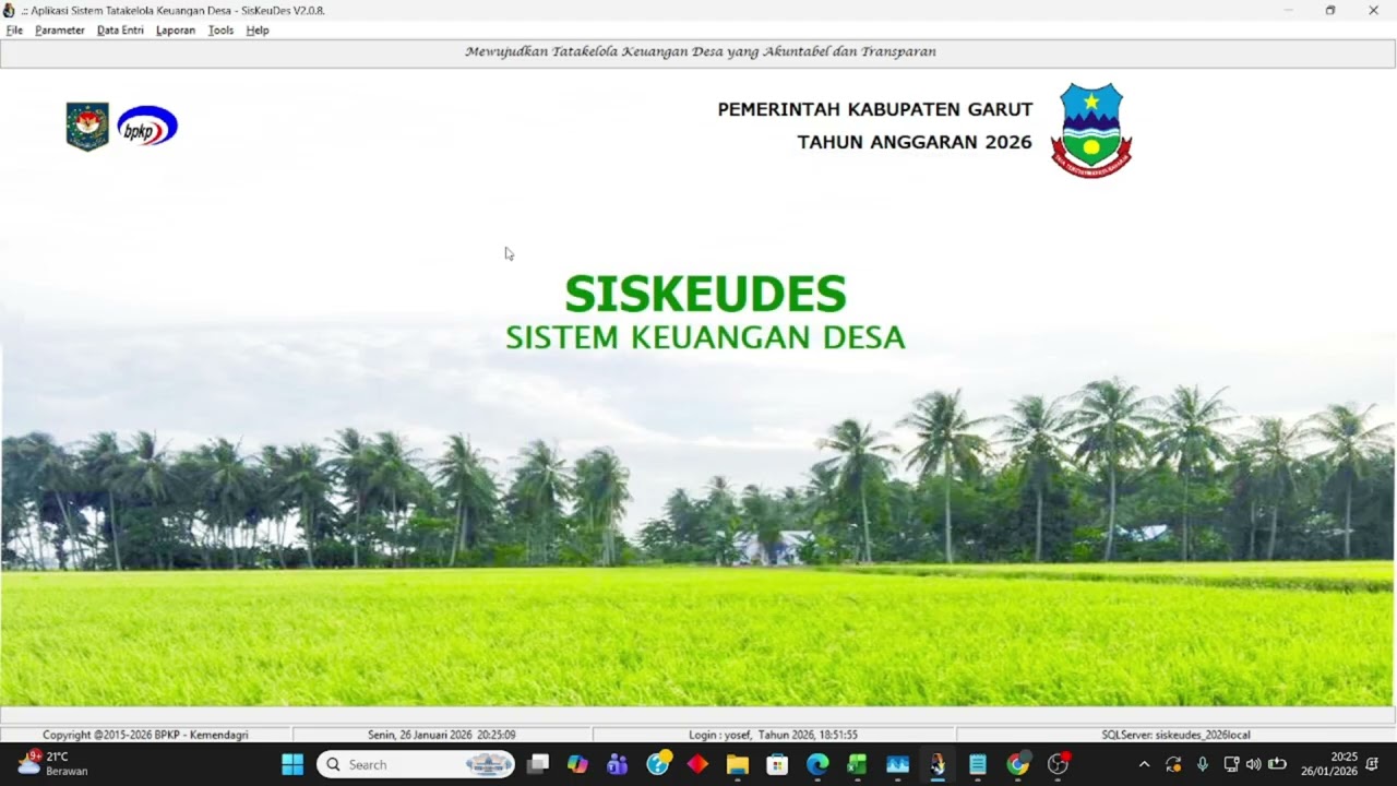 Input Daftar Nominatif & SPP Siltap KADES & Perangkat Desa serta Tunjangan BPD di SISKEUDES 2026