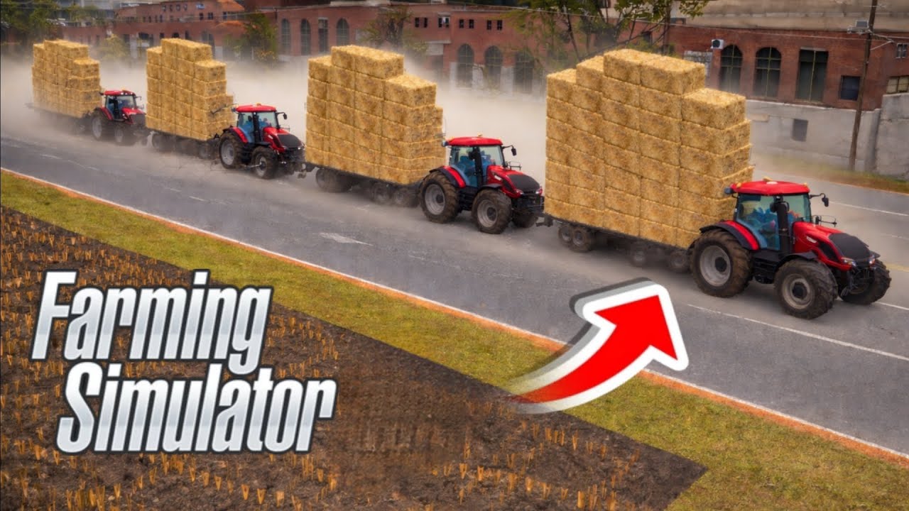 Farming Simulator | Heavy Straw Bale Transport Challenge 🚜💨 #fs18 
