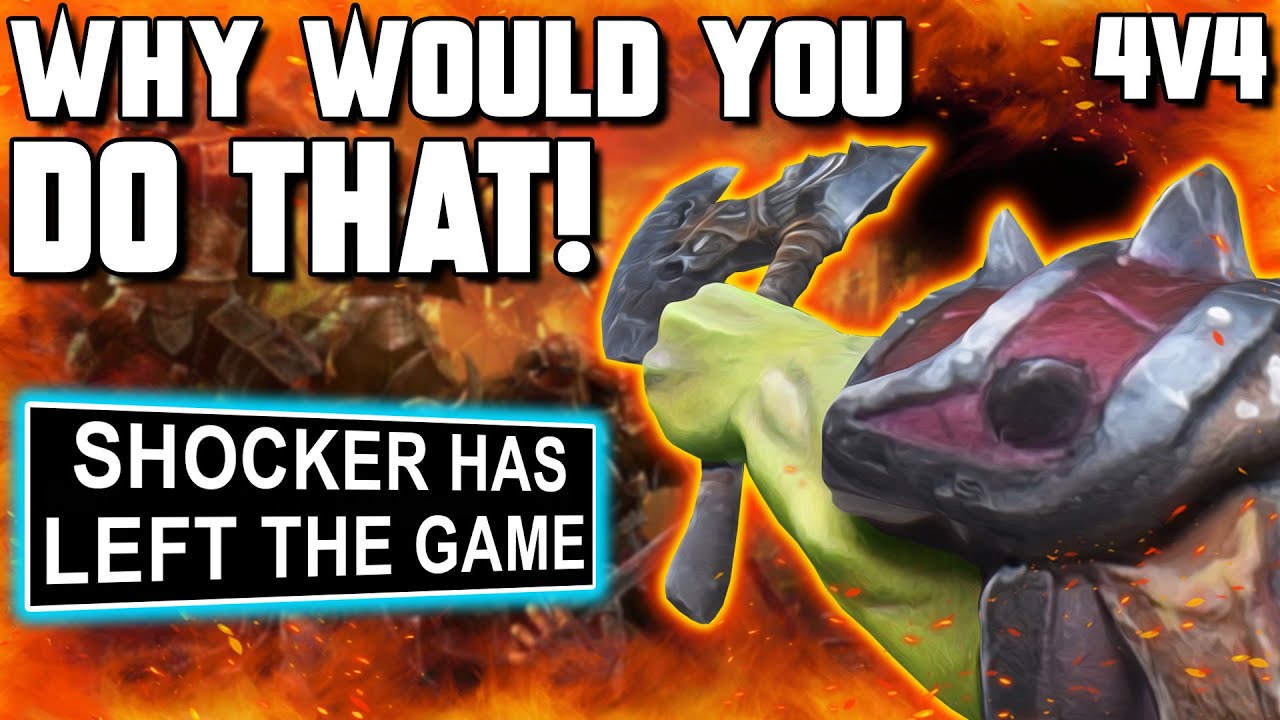 WHY would Shocker DO THAT?! - WC3 4v4 - Grubby