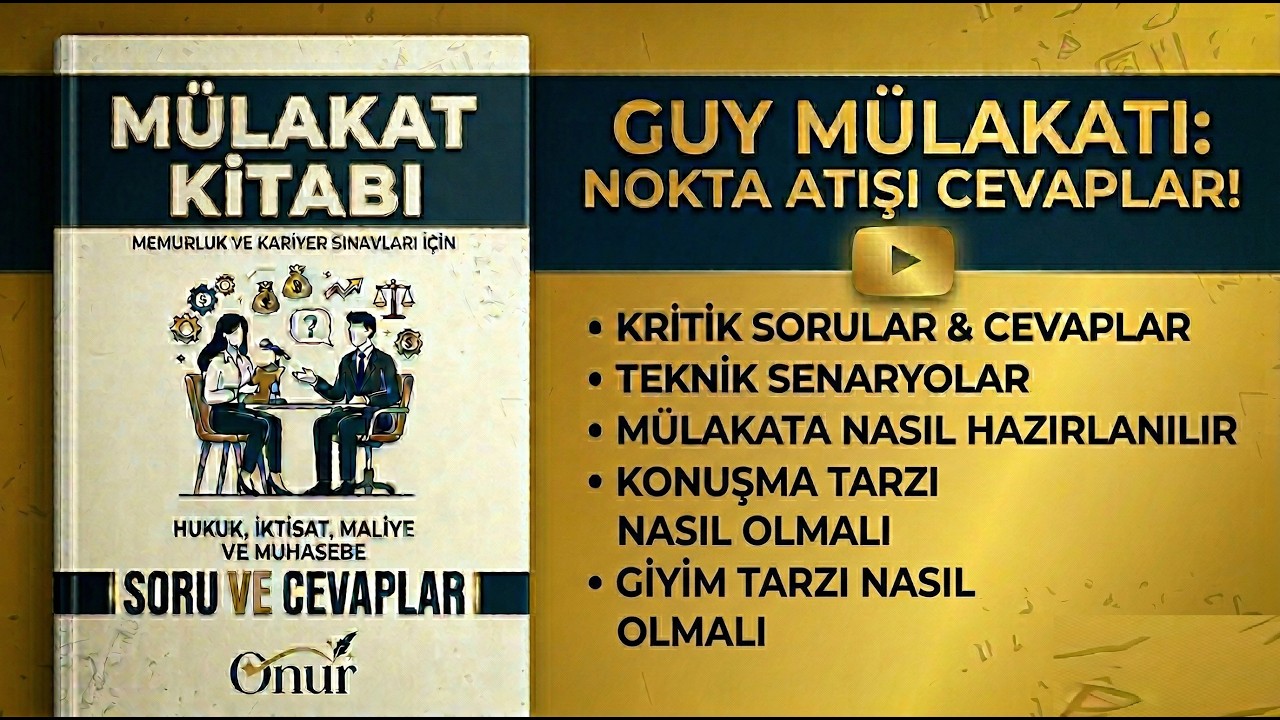 Sınav Ko&ccedil;u Onur'dan M&uuml;lakat Stratejileri ve Kritik Soru-Cevaplar