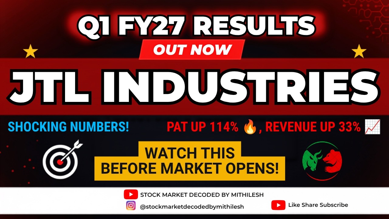 JTL Industries Q1 Results 2027 | JTL Industries Results Today | JTL Industries Share Latest News