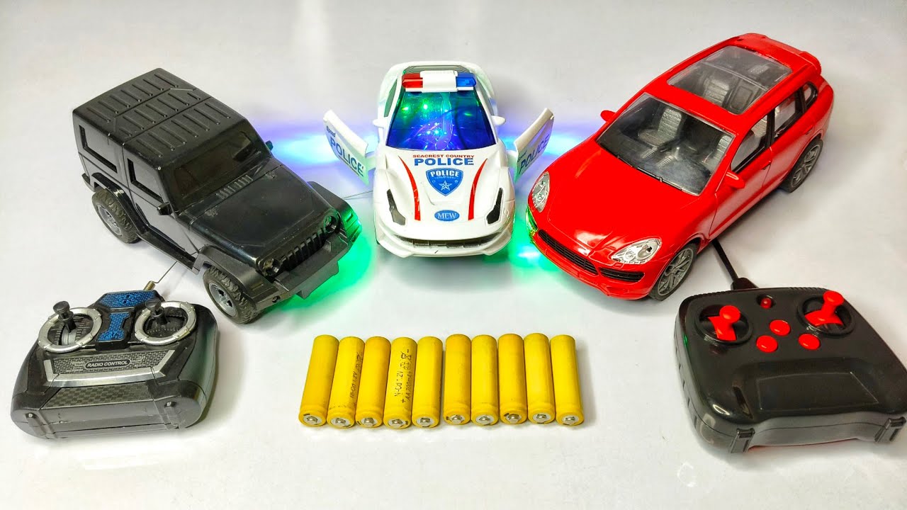 Unboxing Remote Control Thar Gadi and Lighting Police Car and 