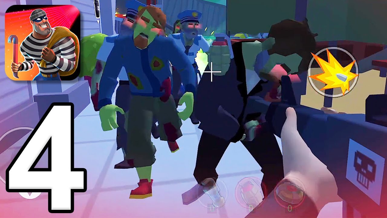 Robbery Madness 2 - Gameplay Walkthrough Part 4 - Zombies (iOS, Android)