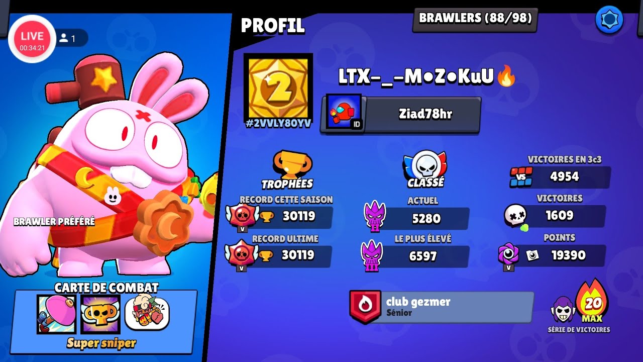 ]LIVE BS FR]VENEZ JOUEZ JE RUSH LES TROPHEES ET ONT FAIT DES GAMES ABO