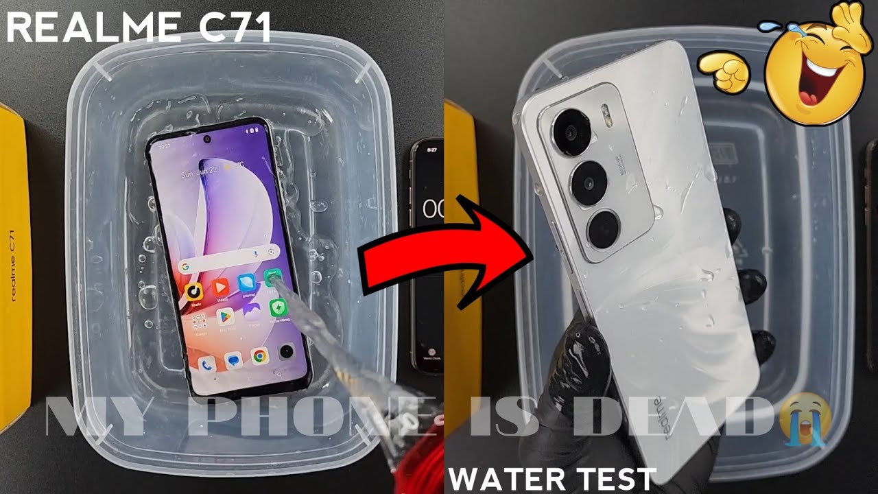 Realme C71 Water Test 💧💦| Realme C71 is Actually Waterproof or Not??