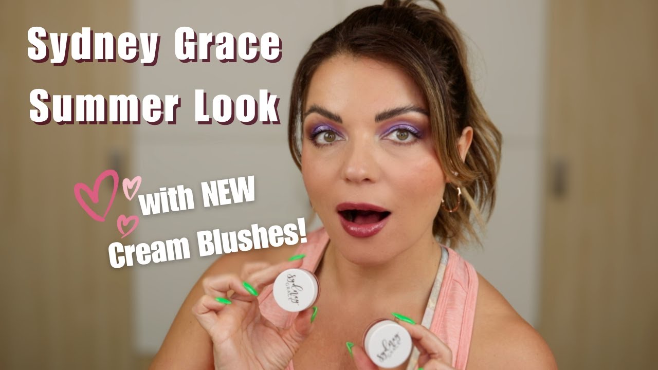 SYDNEY GRACE NEW Cream Blushes and Shadow Swatches & Try On