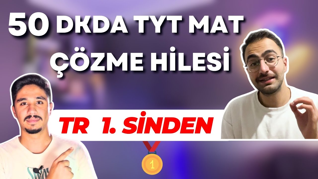 TYT Matematik Süre Hilesi Üzerinden Hızlanma Taktikleri | #yks #yks2025 #tyt #tytmatematik