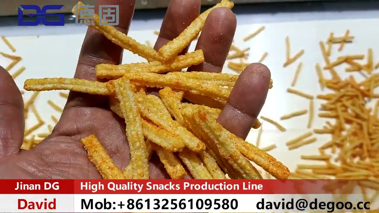 #Corn sticks#fried snacks#crispy snacks#puff snacks  Production line working video show