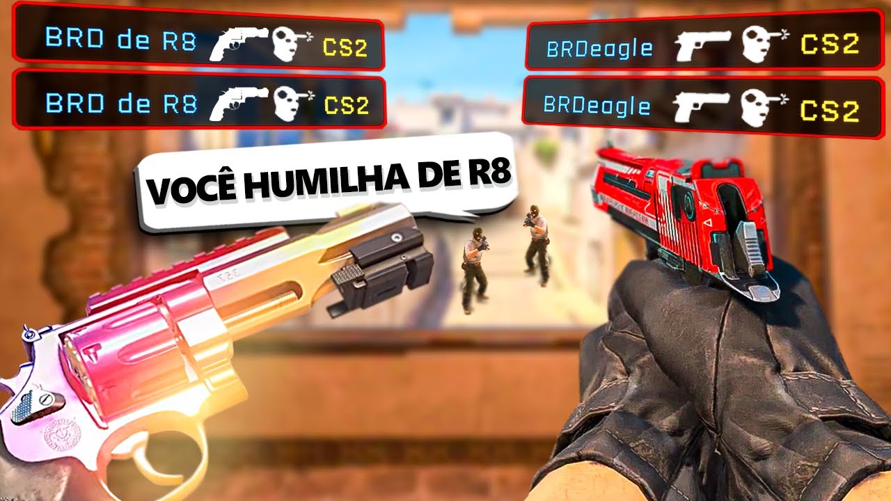 USEI Rev&oacute;lver R8 e DESERT no CS 2 e rolou uma TRETA PESADA!
