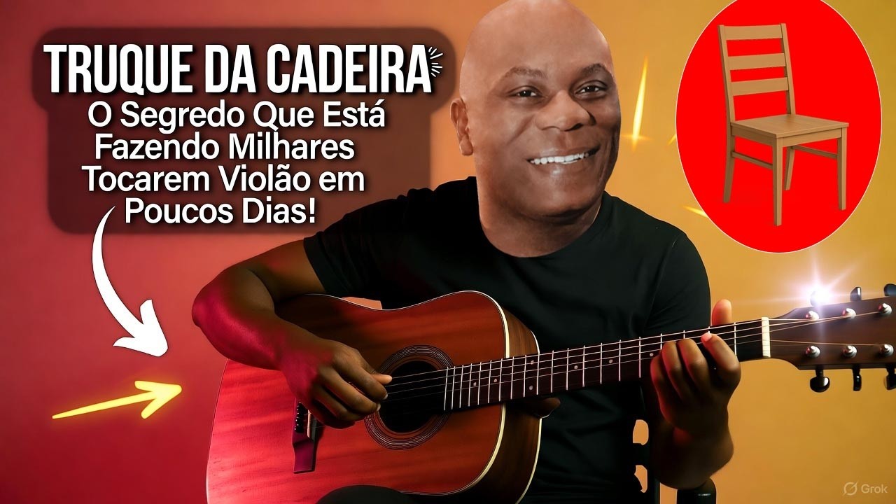 TRUQUE DA CADEIRA 😱  O Segredo Que Está Fazendo Milhares Tocarem Violão em Poucos TEMPO