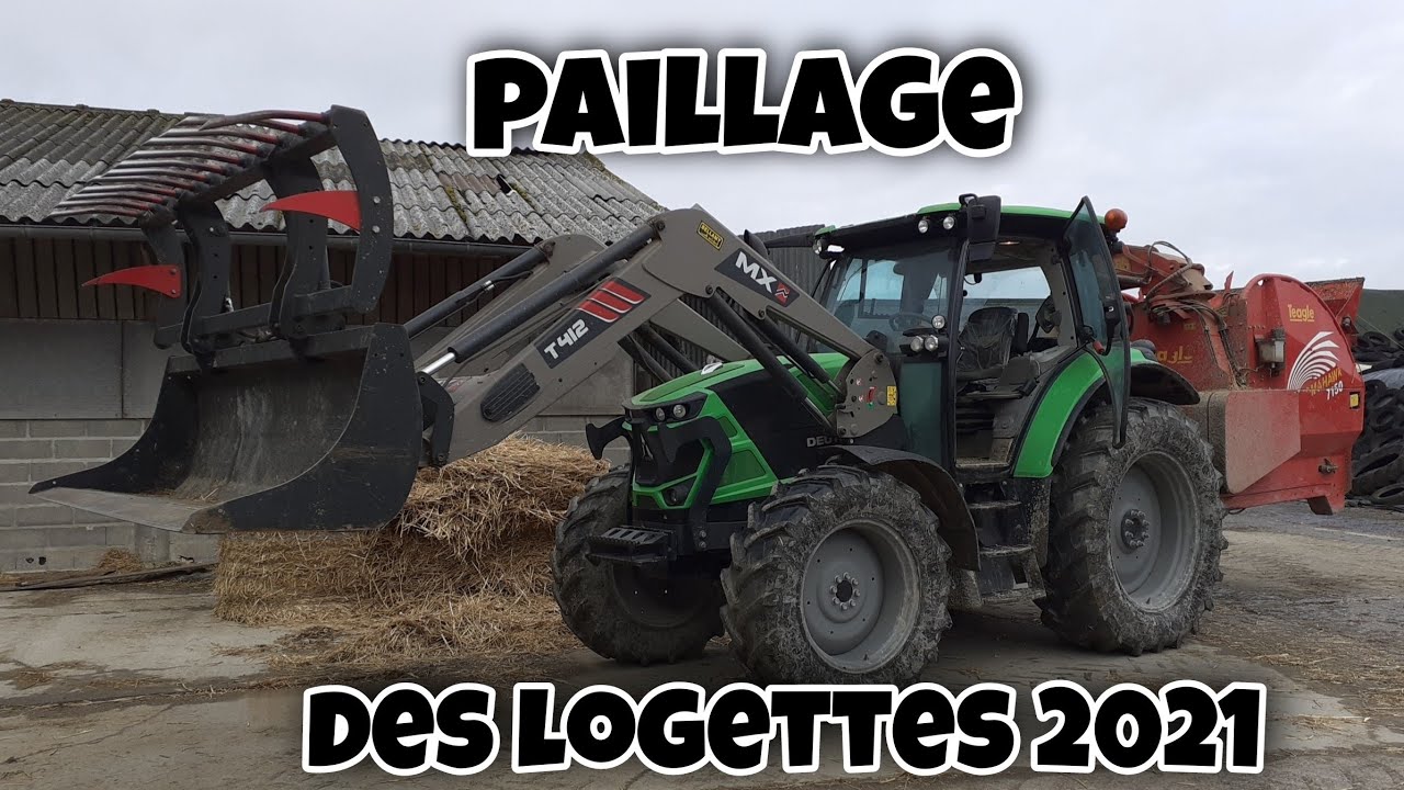 Paillage de 300 logettes ! 😱 2021 🚜