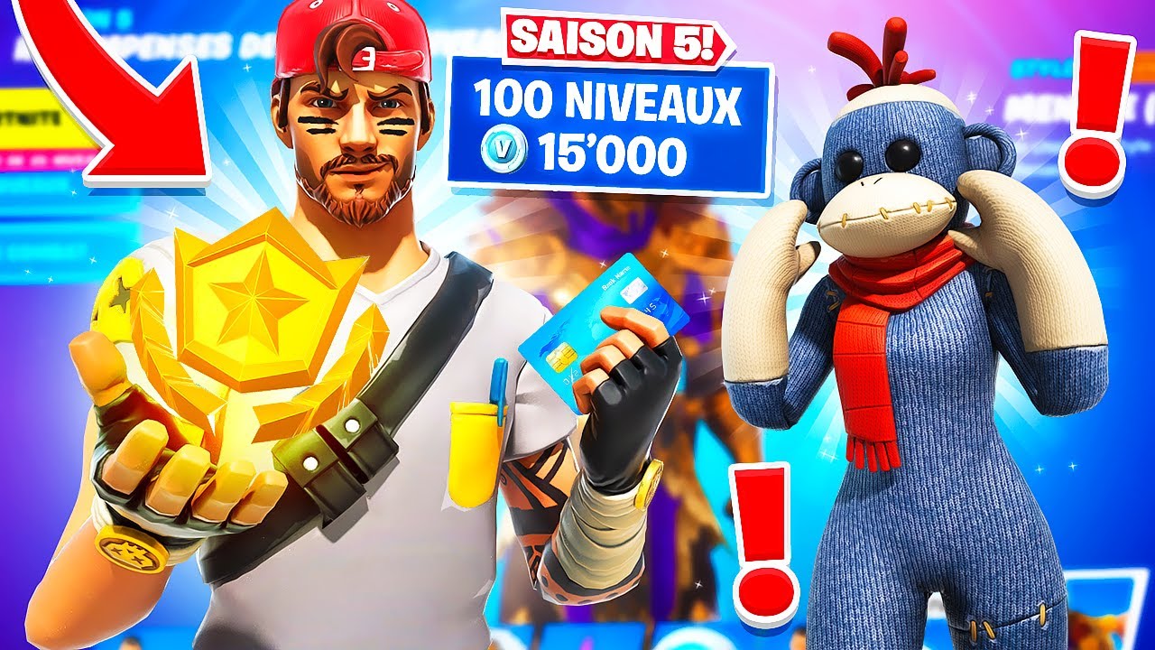 JEANFILS VOLE ma CARTE BANCAIRE pour ACHETER les 100 PALIERS du PASSE de COMBAT !!!