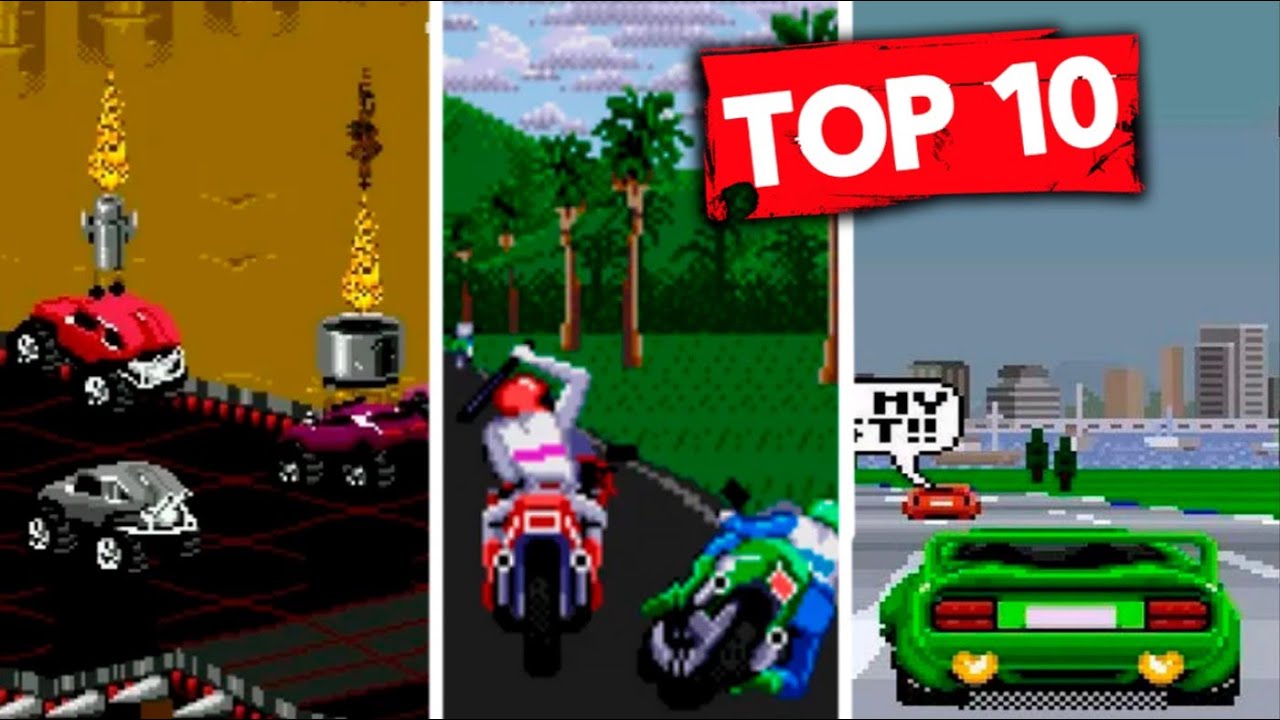 Лучшие гоночные игры на приставке Sega Mega Drive 2