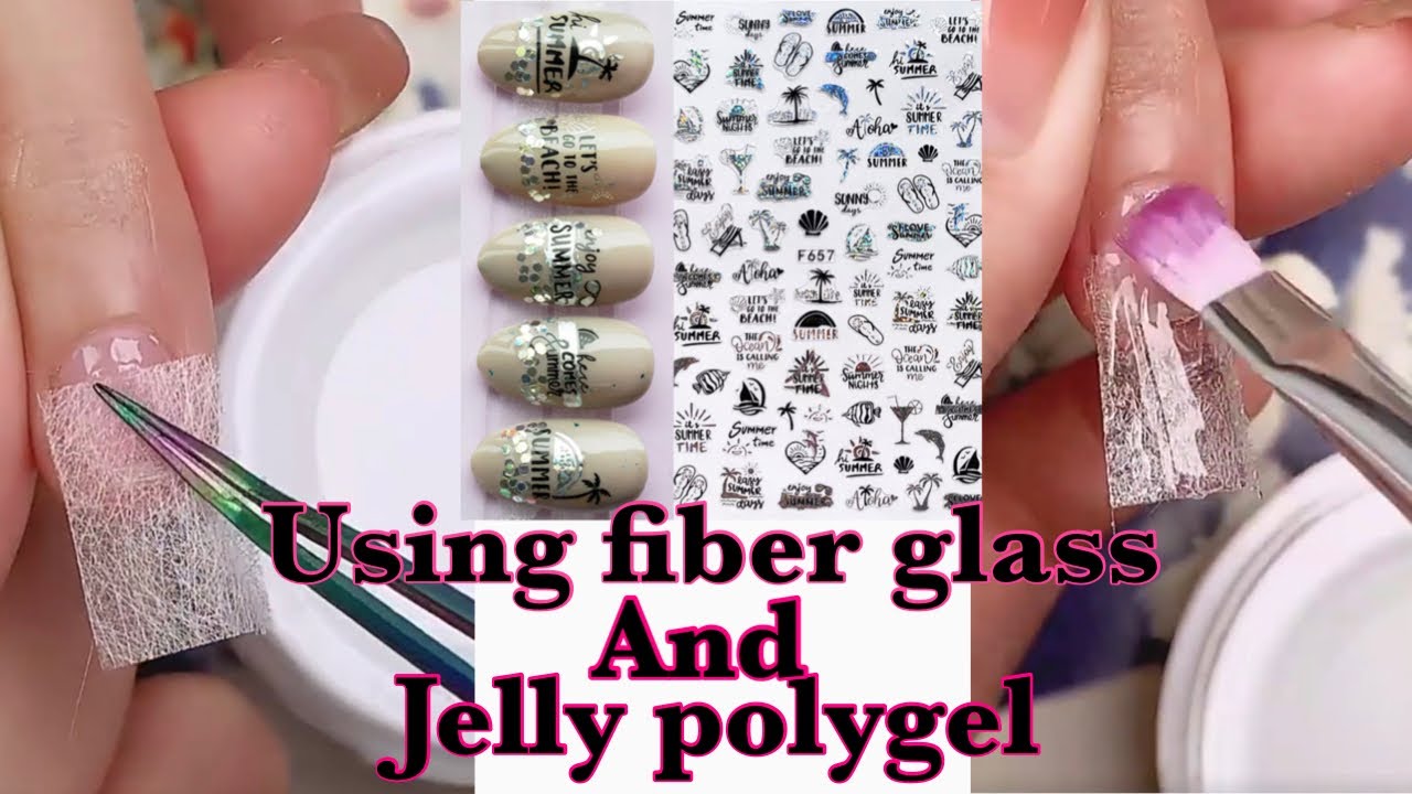 Successful fiber glass application with jelly poly gel #fiberglass #negestyle #Aliexpress