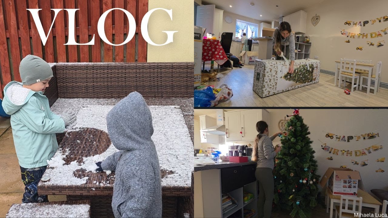 Prima zăpadă din această iarnă & Gata cu decorul de Craciun #vlog 