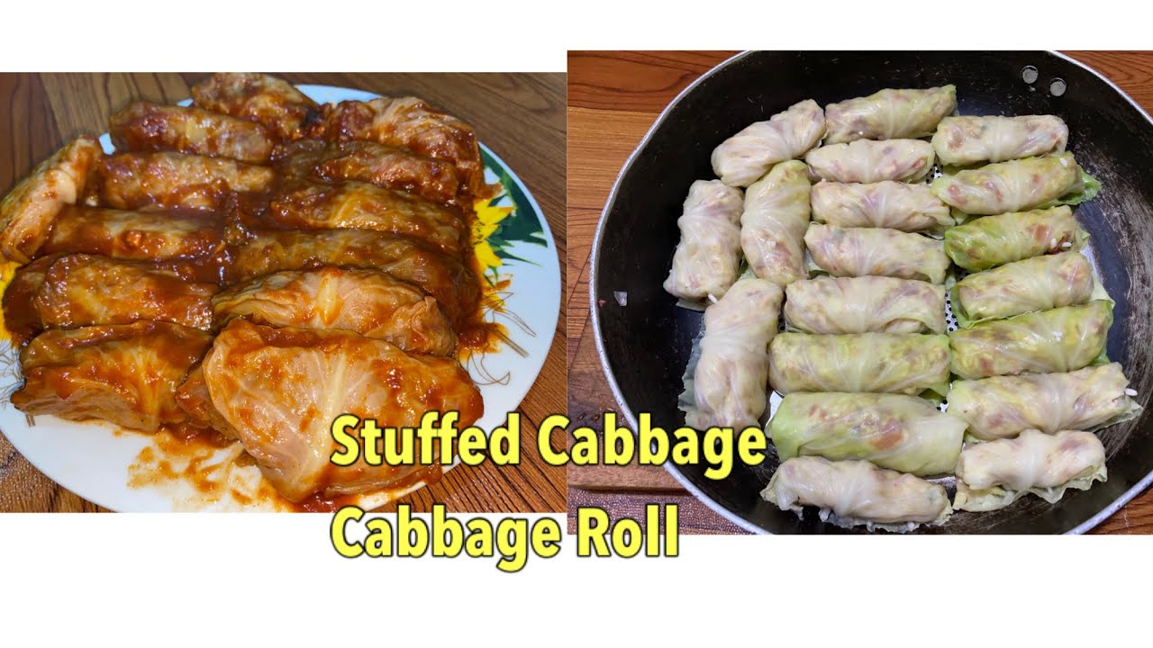 Stuffed Cabbage | Cabbage Roll with Corn beef | Recipe step by step (Malfouf)