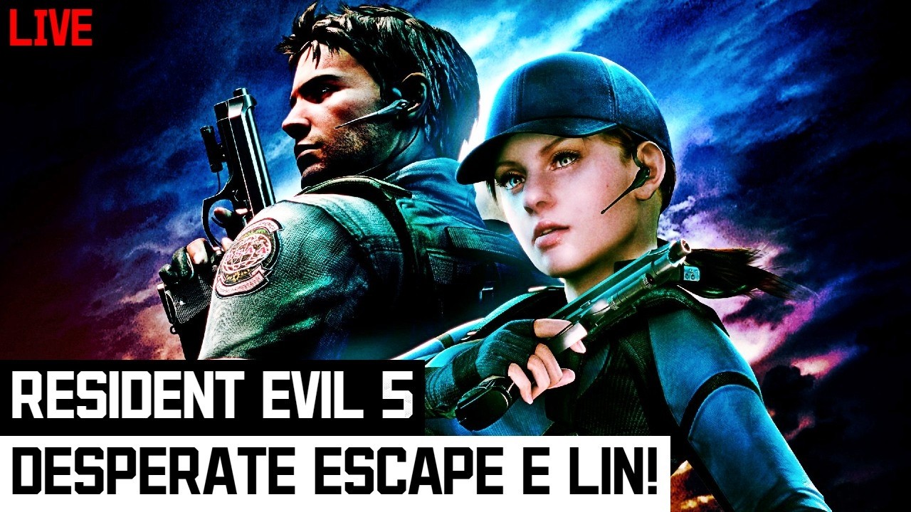 NOSTALGIA E FUGA! Jogando as DLC's de Resident Evil 5 com a Jill AO VIVO