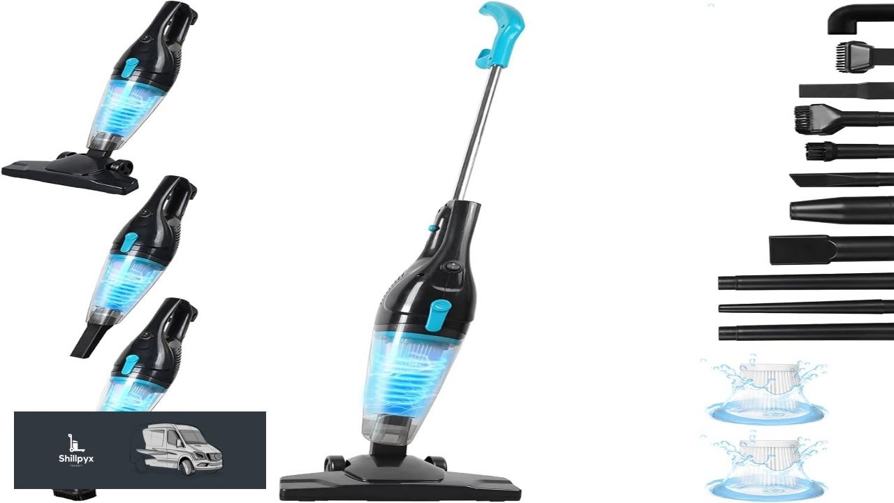 Intercleaner Corded Vacuum Cleaner 15KPa Powerful Suction with 400W Motor 12 in