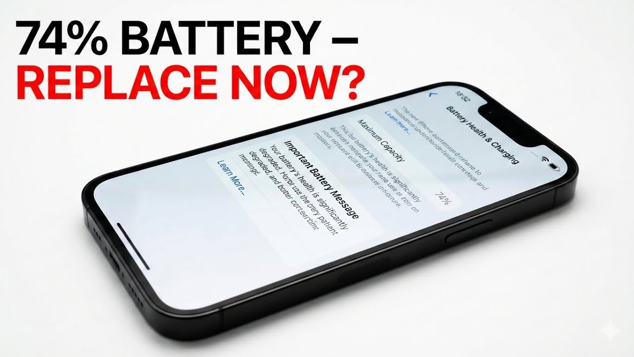 74% Battery Health on iPhone 13 Pro Max – Full Replacement
