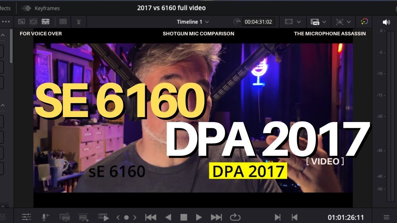 DPA 2017 vs sE 6160 for Voice Over – Modern Shotgun Mics Compared (Better Than the 416?)