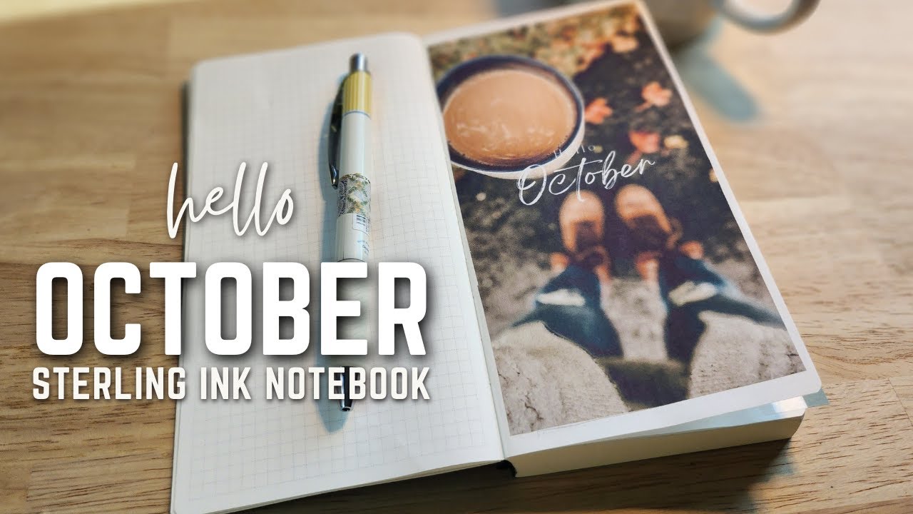 The October Setup I have been waiting for! NEW Sterling Ink notebook