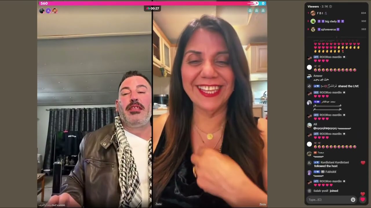 وضاح الغريب يتعرض للتهديد/  مقاطع من بث وضاح الغريب يوم 03.03.2026